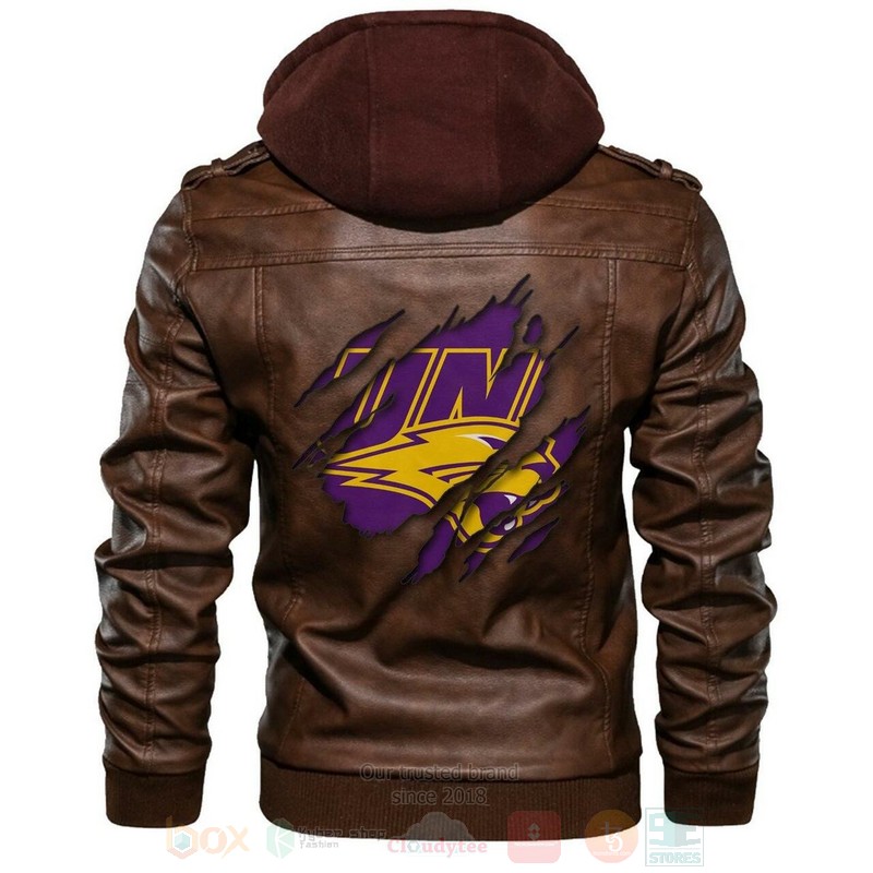 Northern Iowa Panthers NCAA Browns Leather Jacket