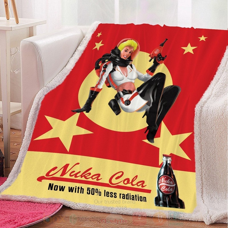 BEST Nuka Cola Custom Sherpa Blanket 2 Nuka Cola Custom Throw Blanket 1