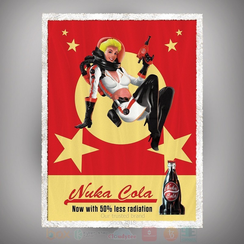 BEST Nuka Cola Custom Sherpa Blanket 4 Nuka Cola Custom Throw Blanket 1 2 3