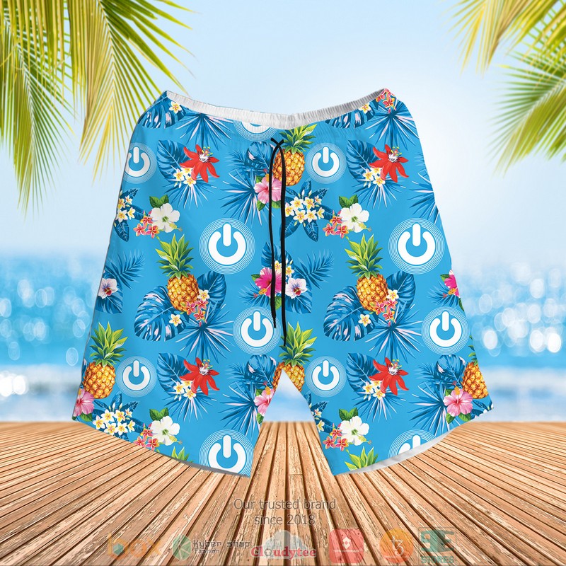 NEW ON Condoms pineapple Summer Hawaii Shirt, Shorts 2 ON Condoms pineapple Hawaiian Shirt Shorts 1