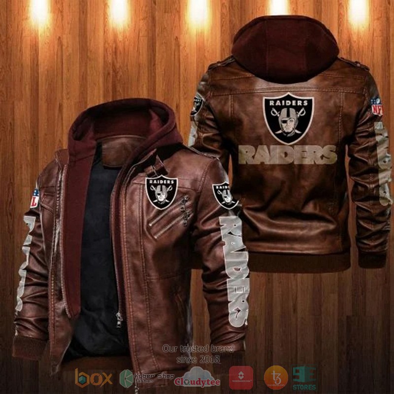 BEST NFL Oakland Raiders Leather Jacket 2 Oakland Raiders NFL Leather Jacket 1