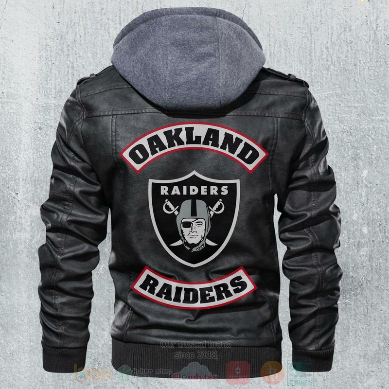 Oakland Raiders NFL Team Motorcycle Leather Jacket