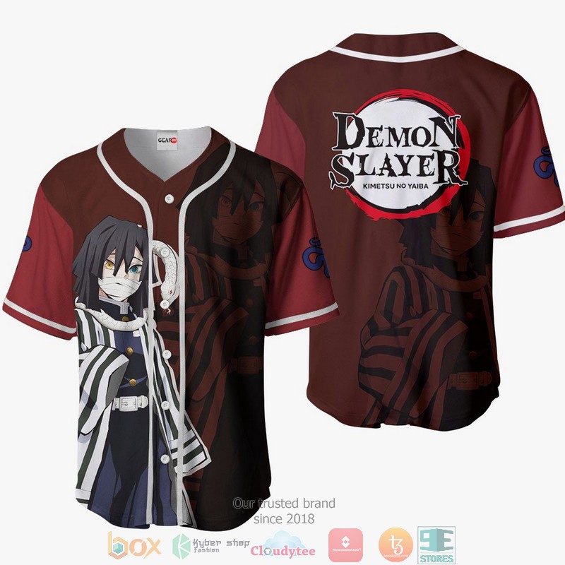 Obanai Iguro Demon Slayer Baseball Jersey Shirt 1 Obanai Iguro Demon Slayer Baseball Jersey Shirt