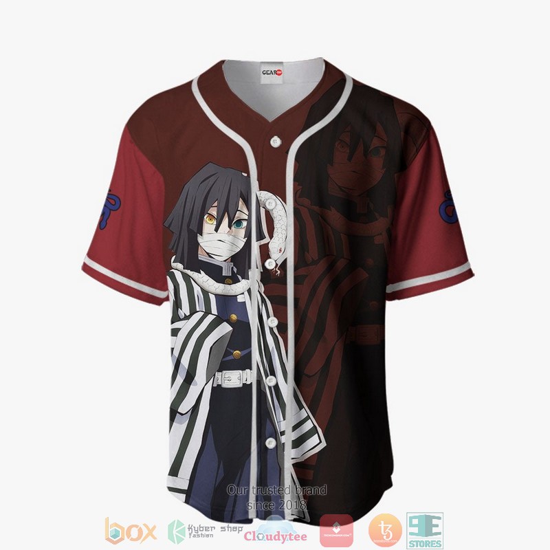 Obanai Iguro Demon Slayer Baseball Jersey Shirt 2 Obanai Iguro Demon Slayer Baseball Jersey Shirt 1