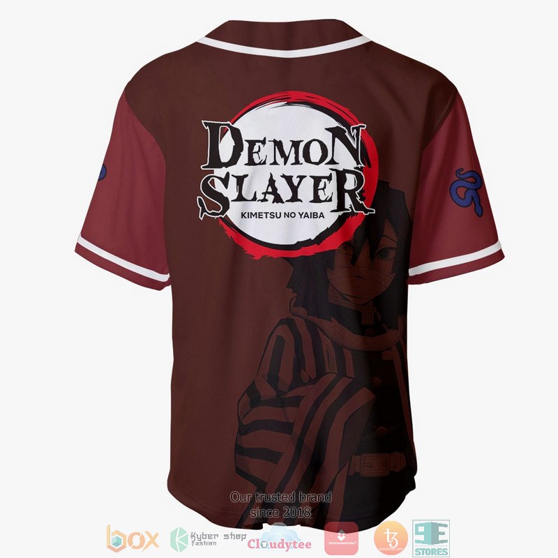 Obanai Iguro Demon Slayer Baseball Jersey Shirt 3 Obanai Iguro Demon Slayer Baseball Jersey Shirt 1 2