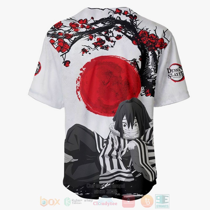 HOT Obanai Iguro Kimetsu Anime Baseball Jersey shirt 3 Obanai Iguro Kimetsu Anime Baseball Jersey 1 2