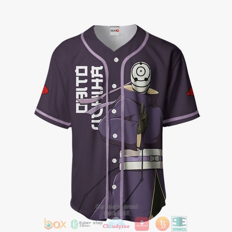 Obito Uchiha Naruto Baseball Jersey Shirt 2 Obito Uchiha Naruto Baseball Jersey Shirt 1