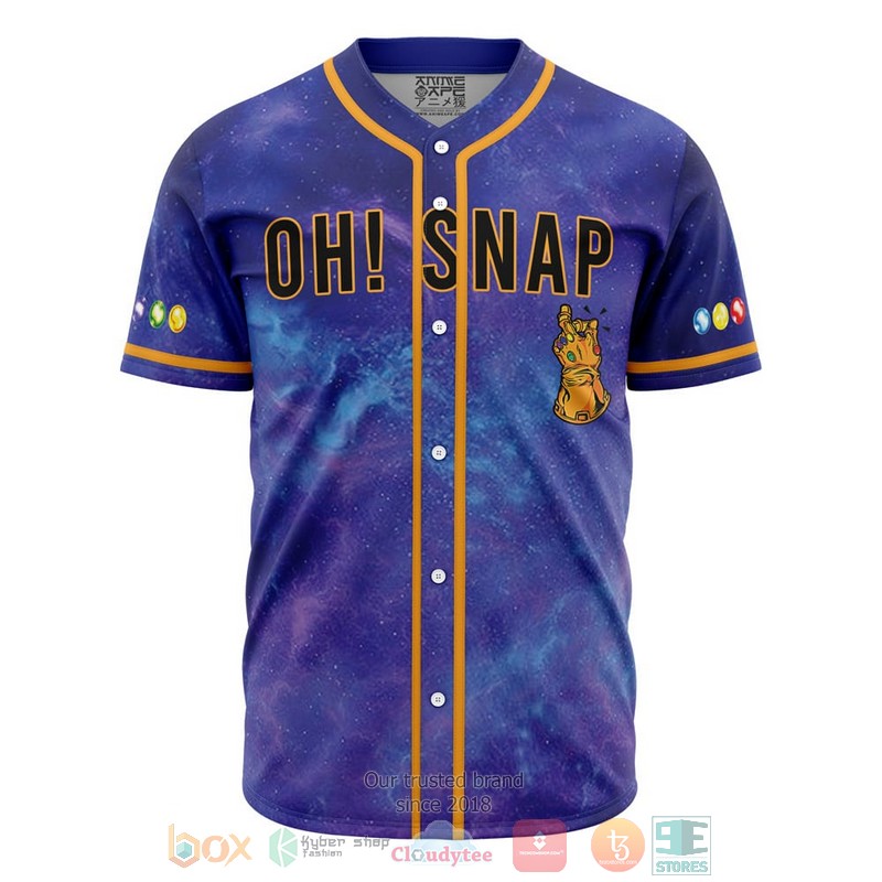 Oh Snap Cosmic Infinity Stones Marvel Baseball Jersey