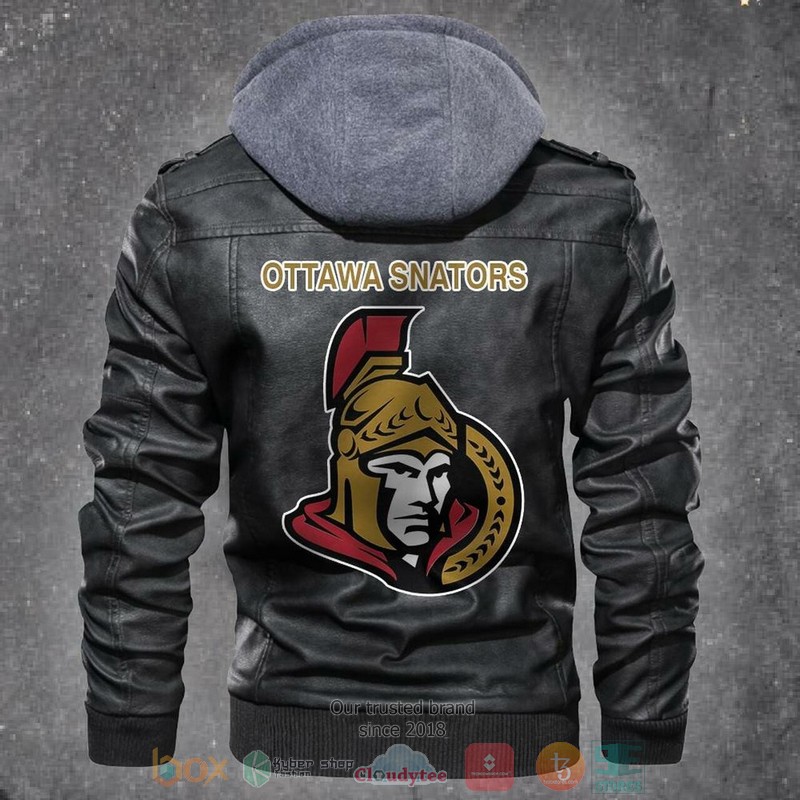 NEW Ottawa Snators NHL Hockey Men Leather Jacket 5 Ottawa Snators NHL Hockey Leather Jacket
