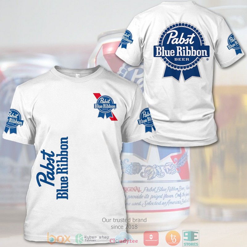 HOT Pabst Blue Ribbon beer All Over Printed 3D Shirt, Hoodie 3 Pabst Blue Ribbon beer 3D Shirt Hoodie 1 2