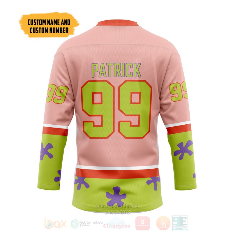 Patrick Star Personalized Hockey Jersey 1