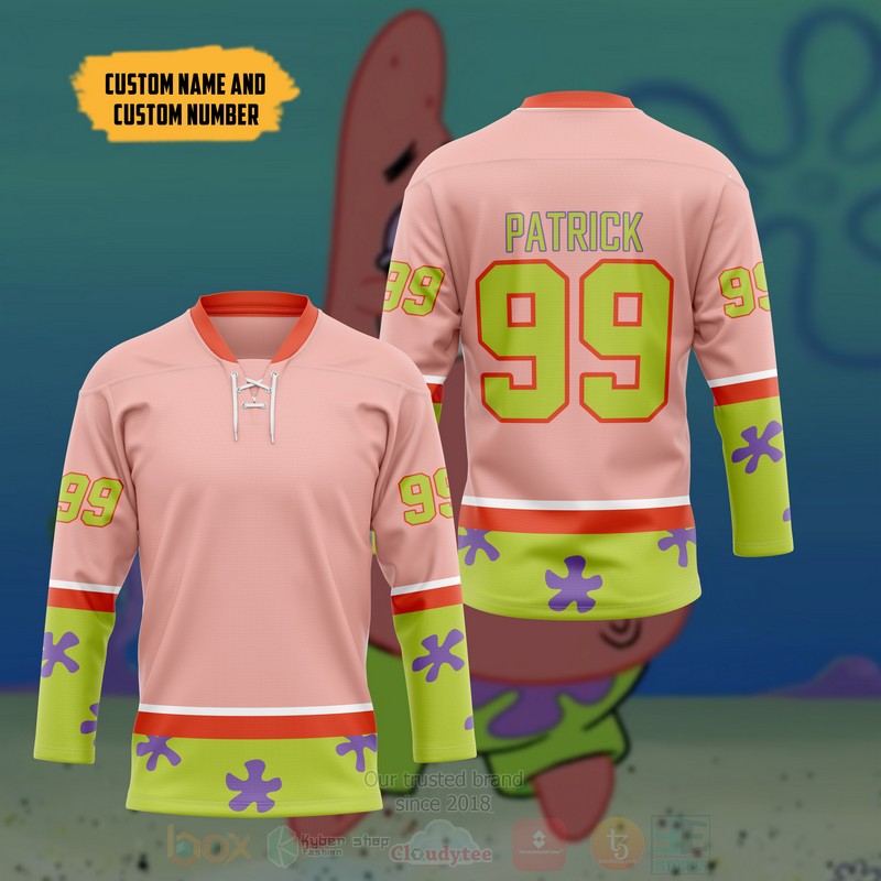 BEST Patrick Star Personalized Jersey Hockey 3 Patrick Star Personalized Hockey Jersey 1 2