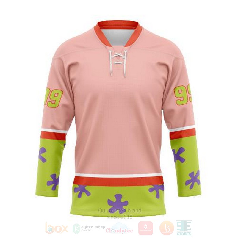 BEST Patrick Star Personalized Jersey Hockey 4 Patrick Star Personalized Hockey Jersey 1 2 3