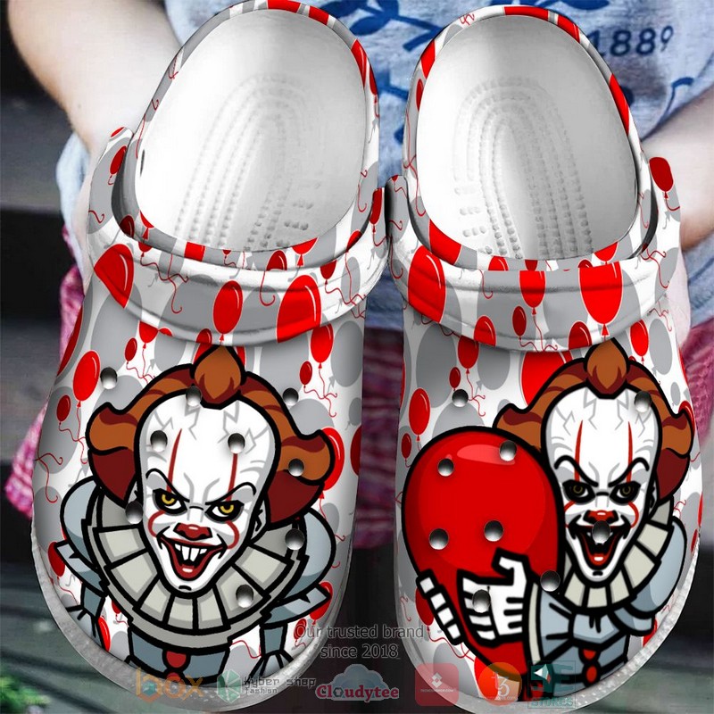 Pennywise and balloon art Crocband Clog 1