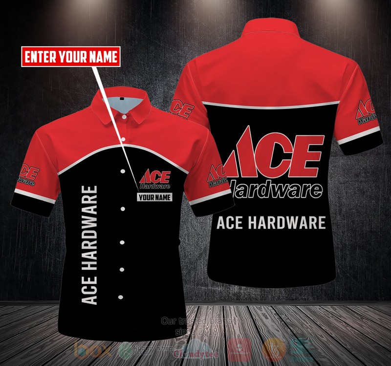 Personalized Ace Hardware black red custom Hawaiian shirt
