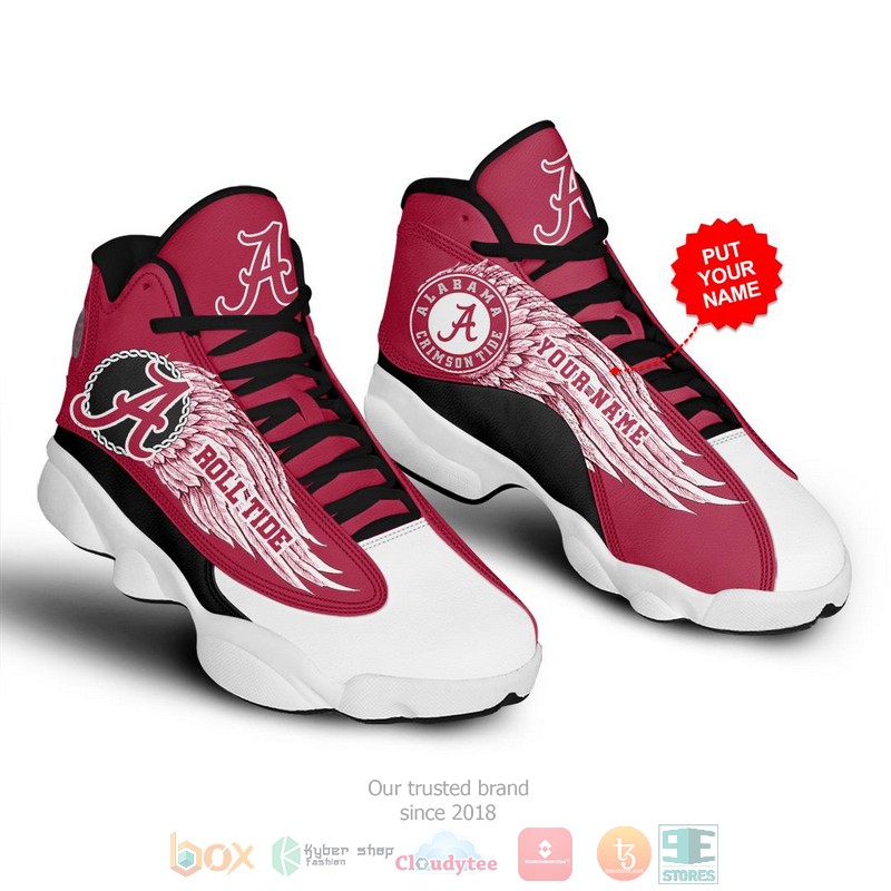 Personalized Alabama Crimson Tide Ncaa Team Custom Air Jordan 13 Shoes