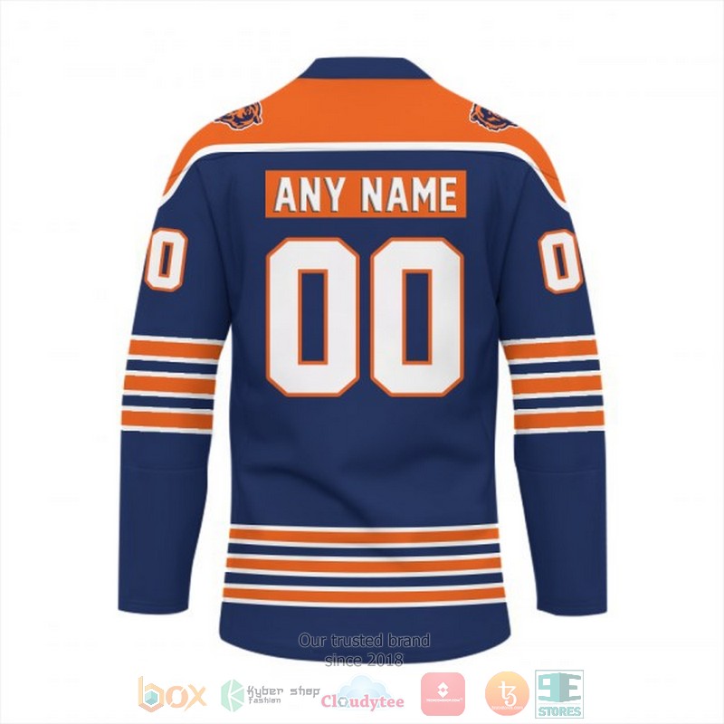 NEW Personalized Chicago Bears NFL Custom Hockey Jersey 3 Personalized Chicago Bears NFL Custom Hockey Jersey 1 2