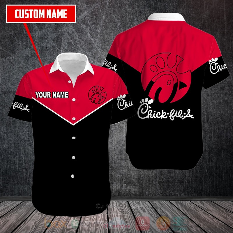 Personalized Chick Fil A custom Hawaiian shirt