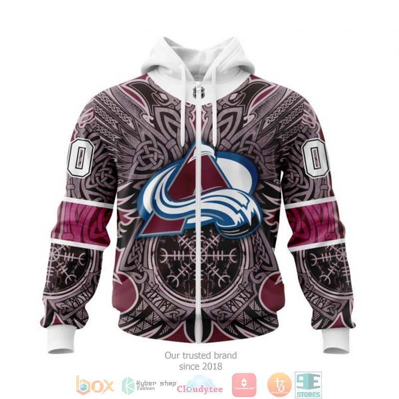 NEW Personalized Colorado Avalanche NHL Norse Viking Symbols custom 3D hoodie, shirt 2 Personalized Colorado Avalanche NHL Norse Viking Symbols custom 3D shirt hoodie 1