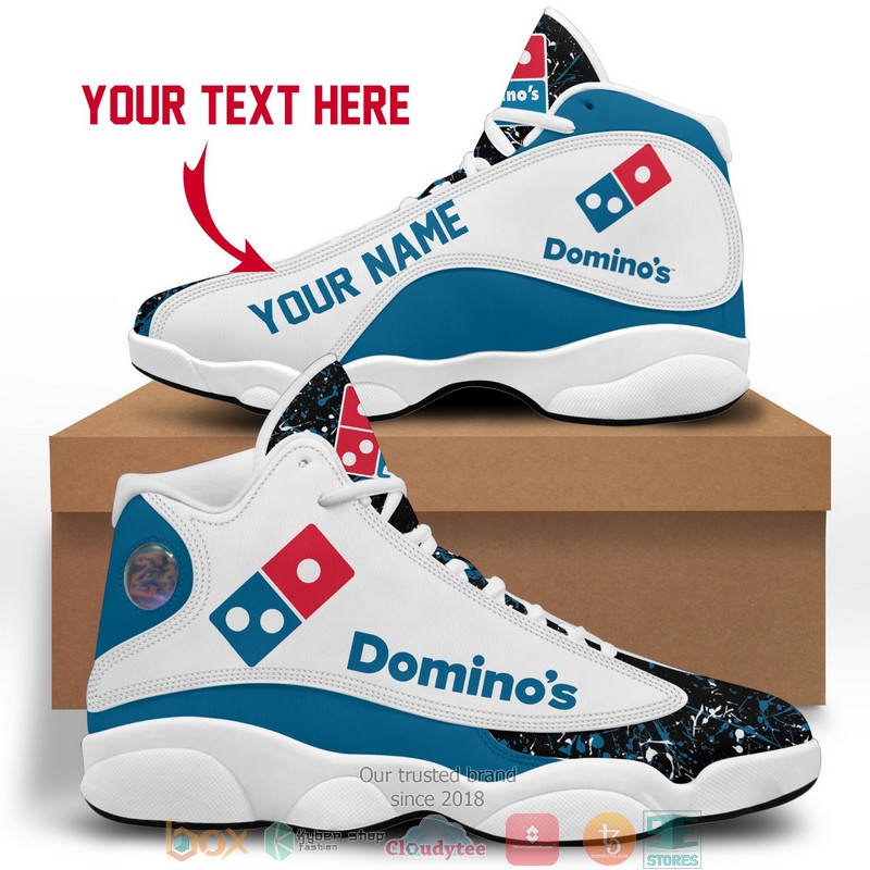 Personalized Dominos Color Plash Air Jordan 13 Sneaker Shoes