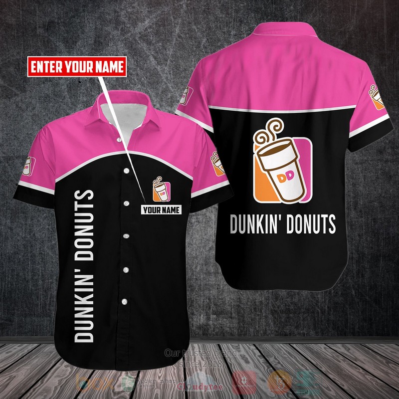 Personalized Dunkin Donuts custom Hawaiian shirt