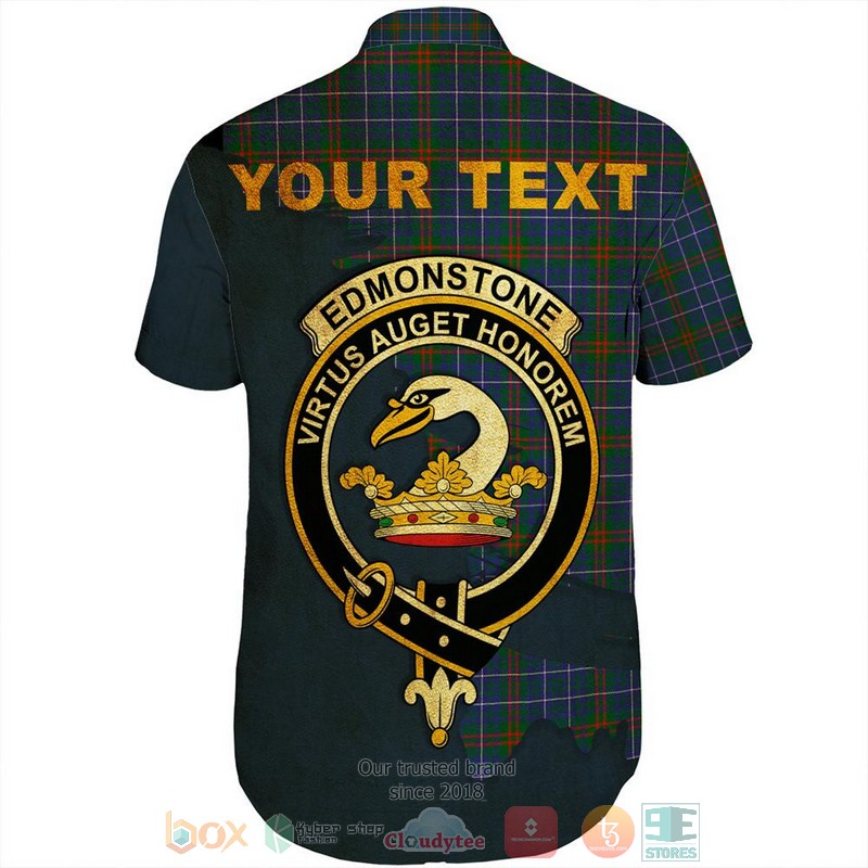 NEW Personalized Edmonstone Tartan Crest Hawaii Shirt 3 Personalized Edmonstone Tartan Crest Custom Hawaiian Shirt 1 2