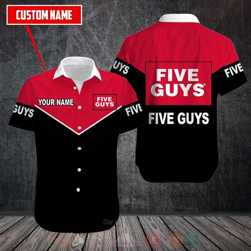 Personalized Five Guys custom Hawaiian shirt