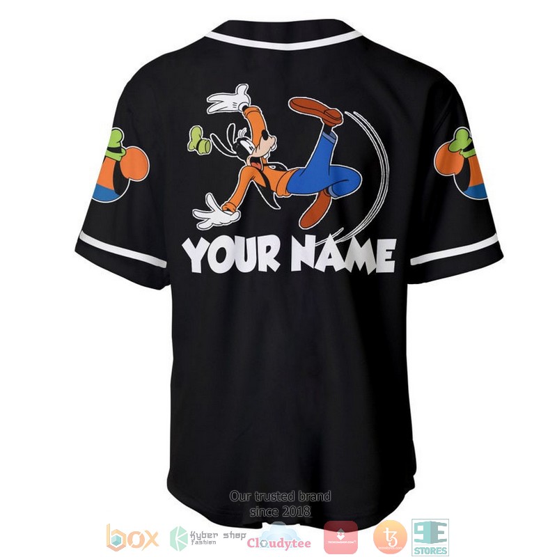 Personalized Funny Goofy Dog Black Baseball Jersey 3 Personalized Funny Goofy Dog Black Baseball Jersey 1 2