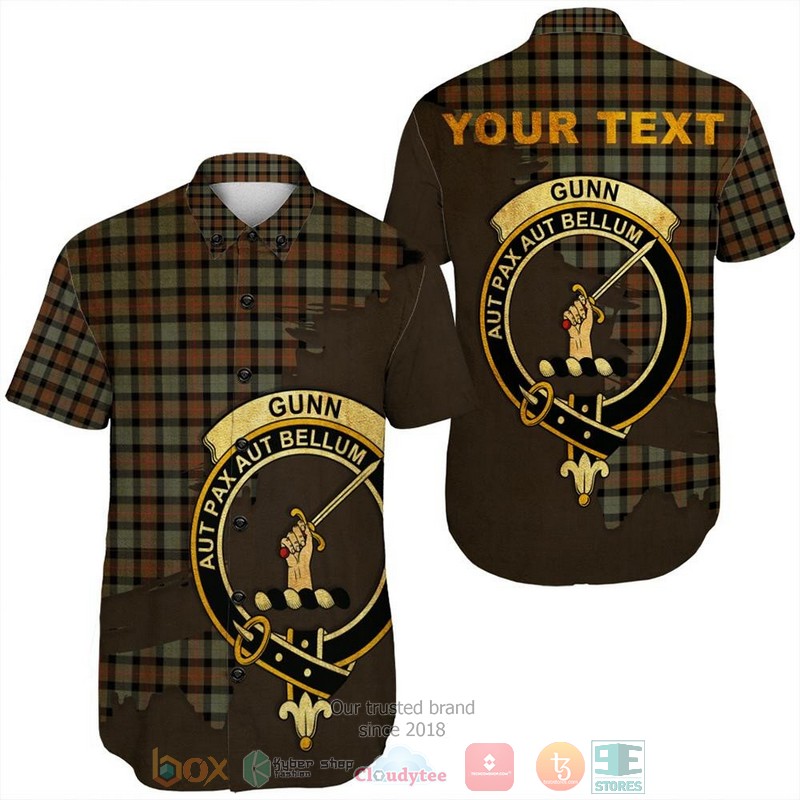 NEW Personalized Guthrie Ancient Tartan Crest Hawaii Shirt 1 Personalized Guthrie Ancient Tartan Crest Custom Hawaiian Shirt