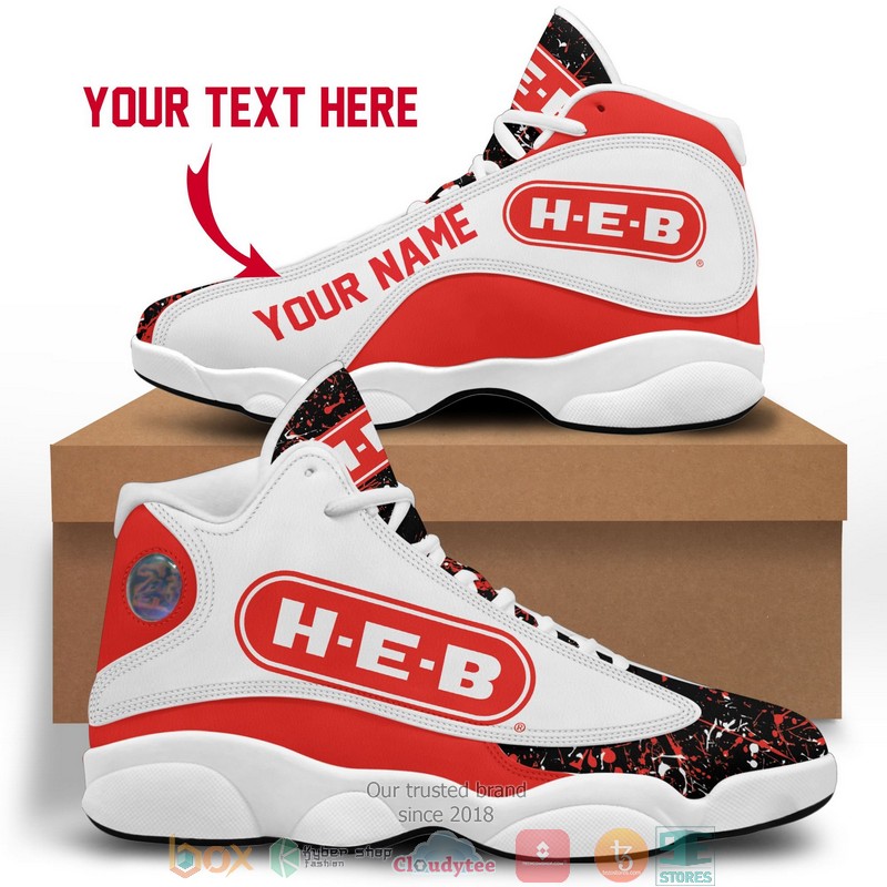 Personalized HEB Color Plash Air Jordan 13 Sneaker Shoes