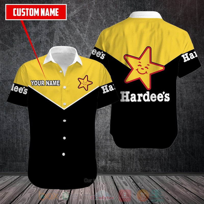 NEW Personalized Hardee's custom Hawaii Shirt 1 Personalized Hardees custom Hawaiian shirt