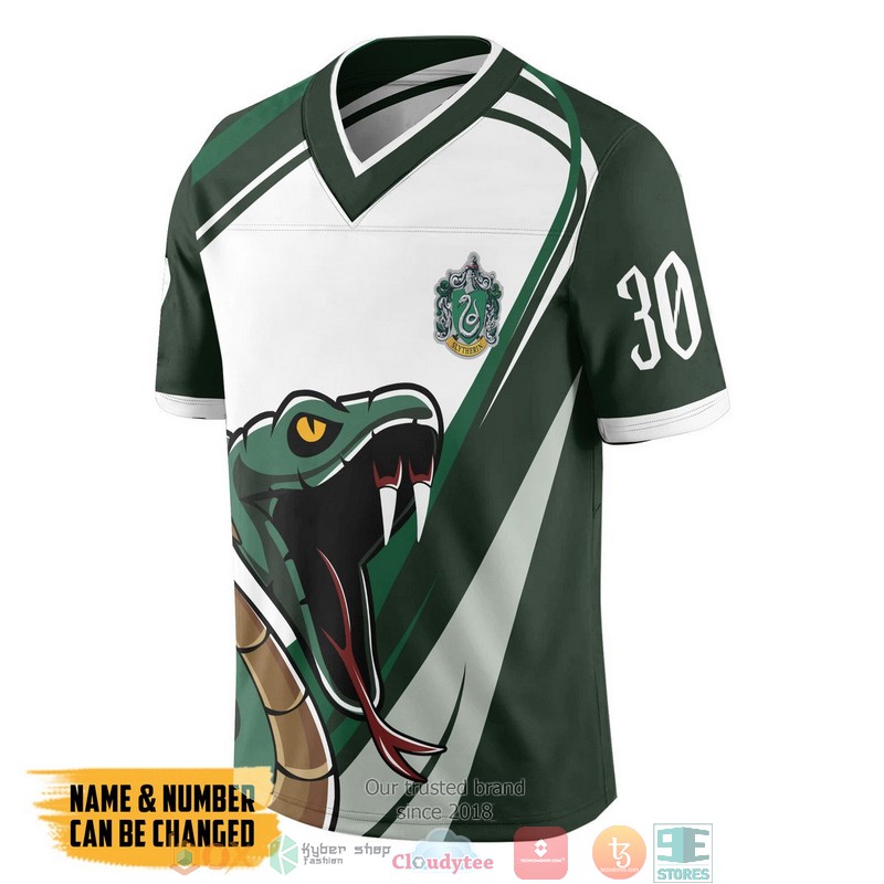 NEW Personalized Harry Potter Slytherin Custom Football jersey shirt 8 Personalized Harry Potter Slytherin Custom Football Jersey
