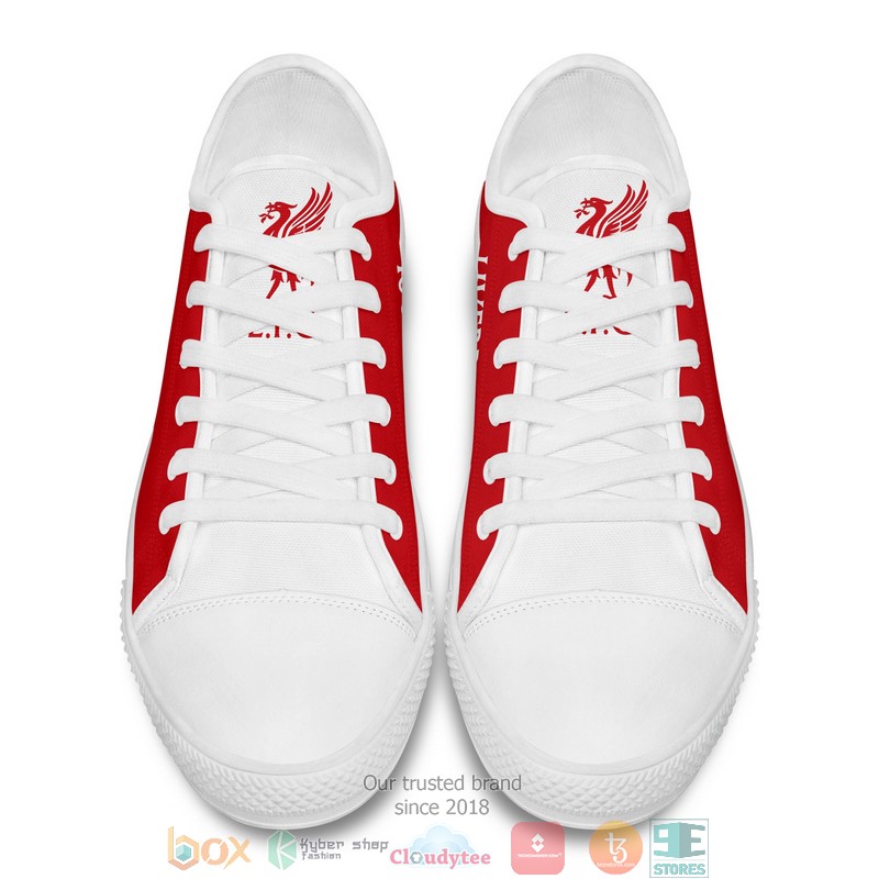 Personalized Liverpool custom canvas low top shoes 1