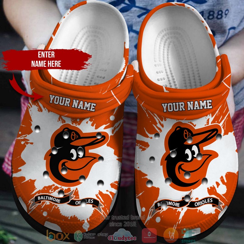 Personalized MLB Baltimore Orioles Crocs Crocband Clog
