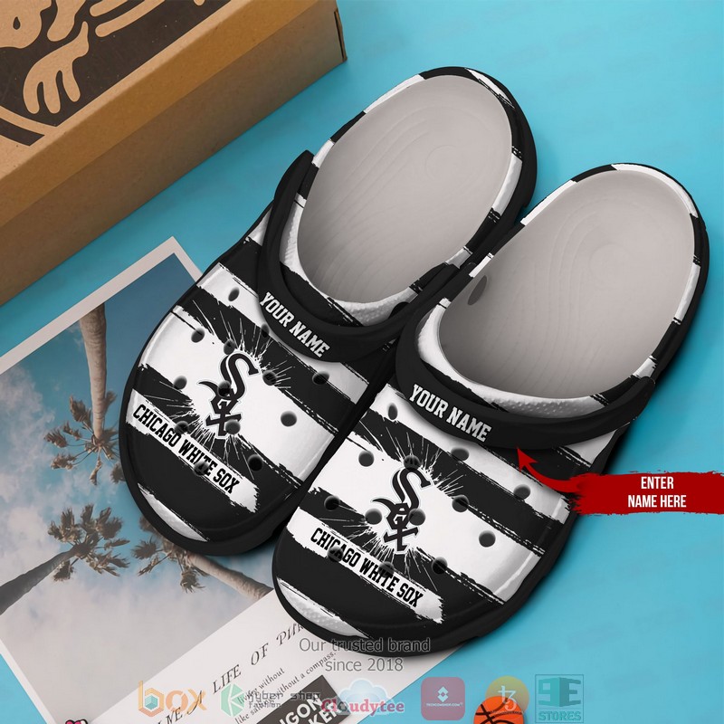 Personalized MLB Chicago White Sox Crocs Crocband Clog 2 Personalized MLB Chicago White Sox Crocs Crocband Clog 1