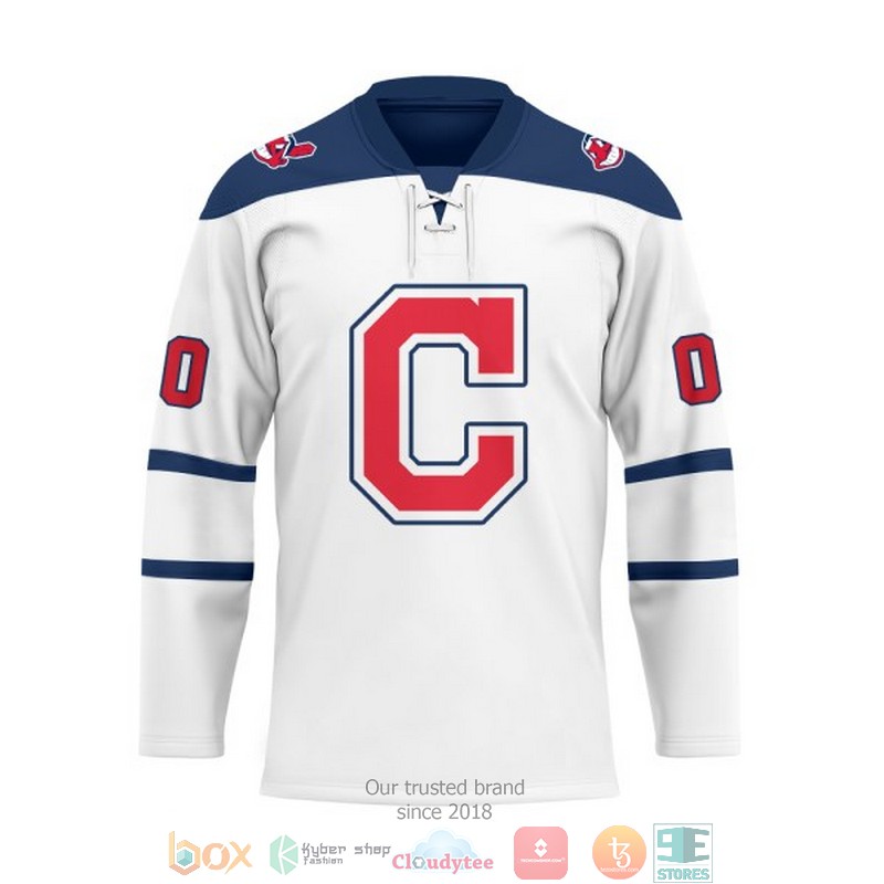 Personalized MLB Cleveland Guardians Custom Hockey Jersey 2 Personalized MLB Cleveland Guardians Custom Hockey Jersey 1