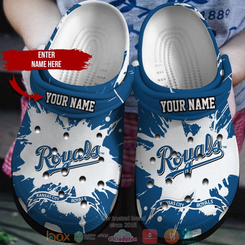 Personalized MLB Kansas City Royals Blue Crocs Crocband Clog 7 Personalized MLB Kansas City Royals Blue Crocs Crocband Clog