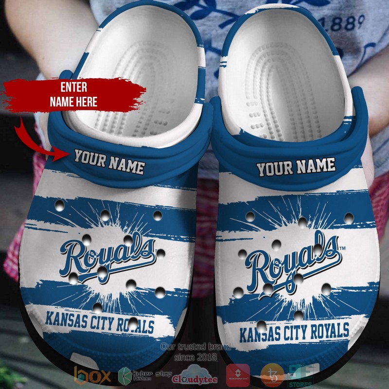 Personalized MLB Kansas City Royals Crocs Crocband Clog