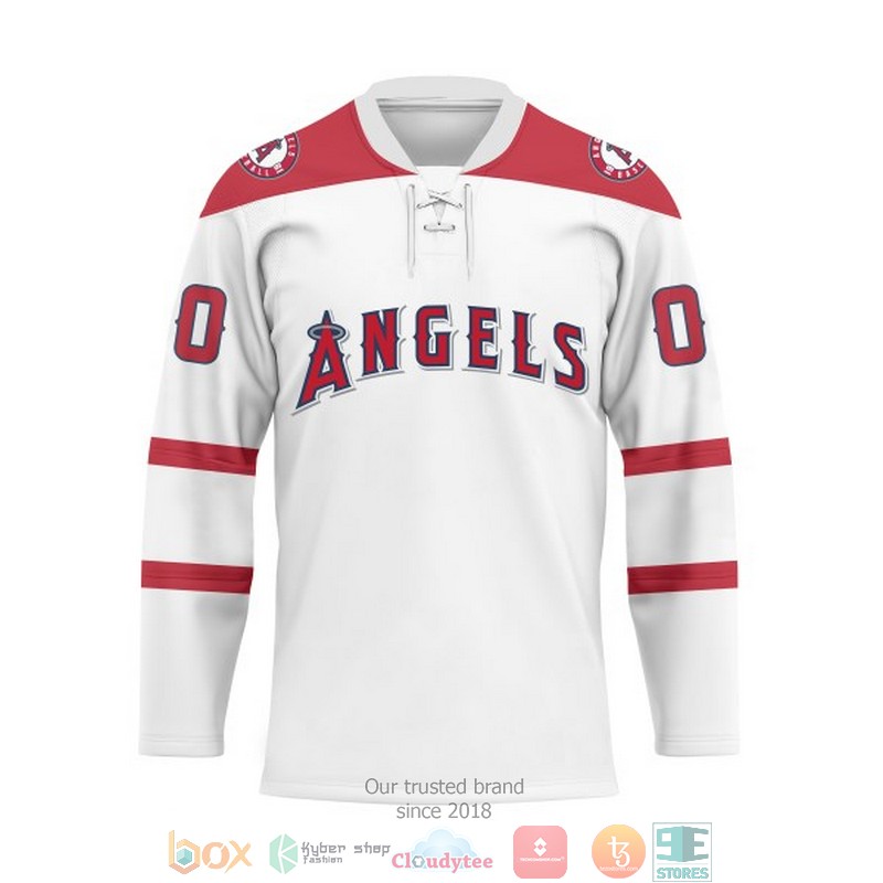 Personalized MLB Los Angeles Angels Custom Hockey Jersey 2 Personalized MLB Los Angeles Angels Custom Hockey Jersey 1