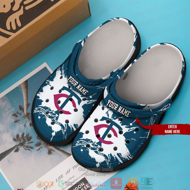 Personalized MLB Minnesota Twins Crocs Crocband Clog 2 Personalized MLB Minnesota Twins Crocs Crocband Clog 1