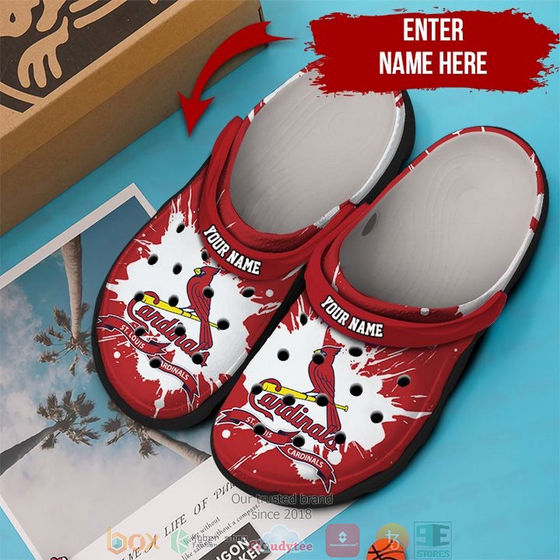 Personalized MLB St Louis Cardinals Red Crocs Crocband Clog