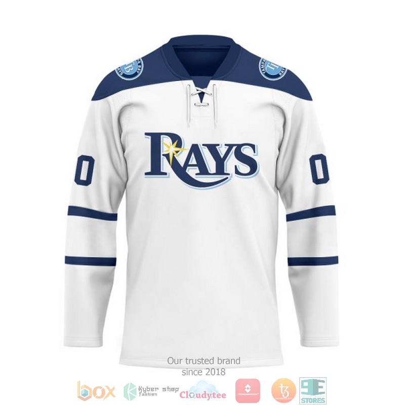 Personalized MLB Tampa Bay Rays Custom Hockey Jersey 2 Personalized MLB Tampa Bay Rays Custom Hockey Jersey 1