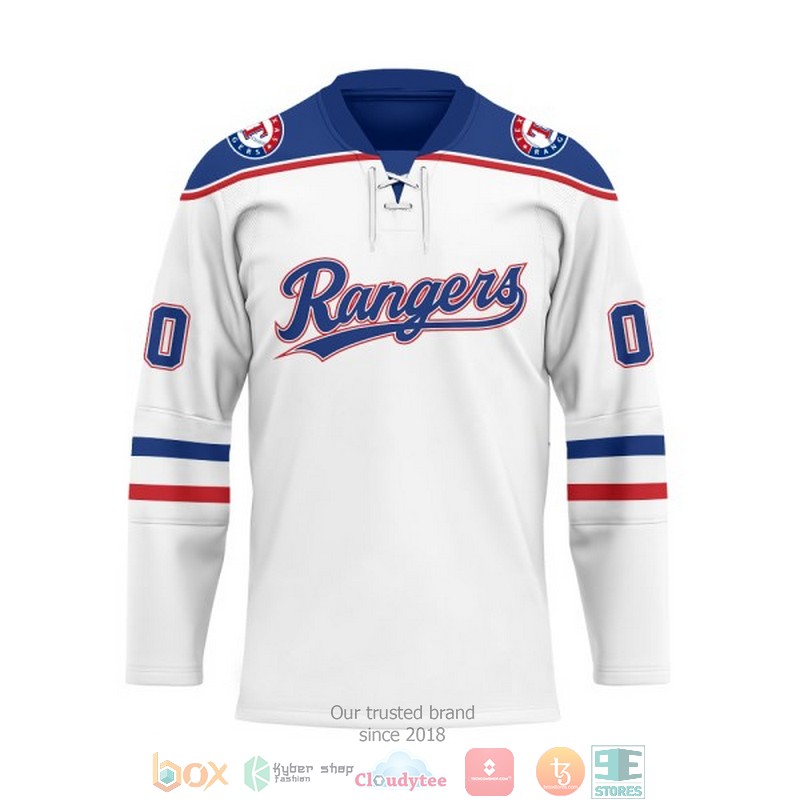 Personalized MLB Texas Rangers Custom Hockey Jersey 2 Personalized MLB Texas Rangers Custom Hockey Jersey 1