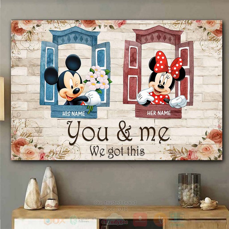 Personalized Mickey Mouse With Minnie Mouse We Got This Poster 1