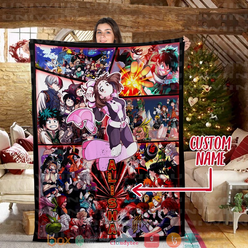Personalized My Hero Academy Character Blanket 4 Personalized My Hero Academy Character Blanket 1 2 3