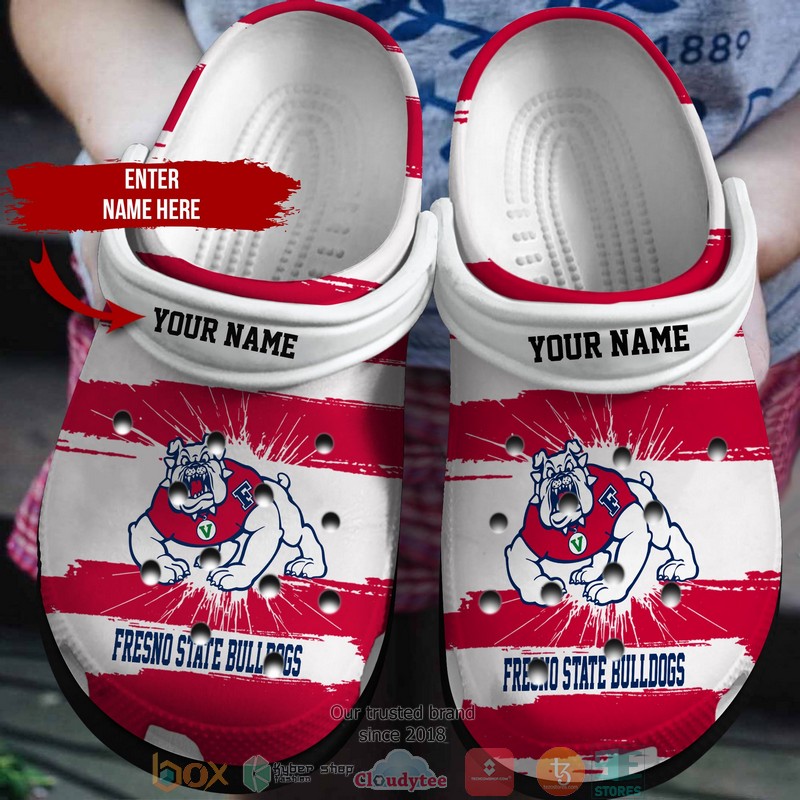 Personalized NCAA Ferris State Bulldogs Red Crocs Crocband Clog 7 Personalized NCAA Ferris State Bulldogs Red Crocs Crocband Clog