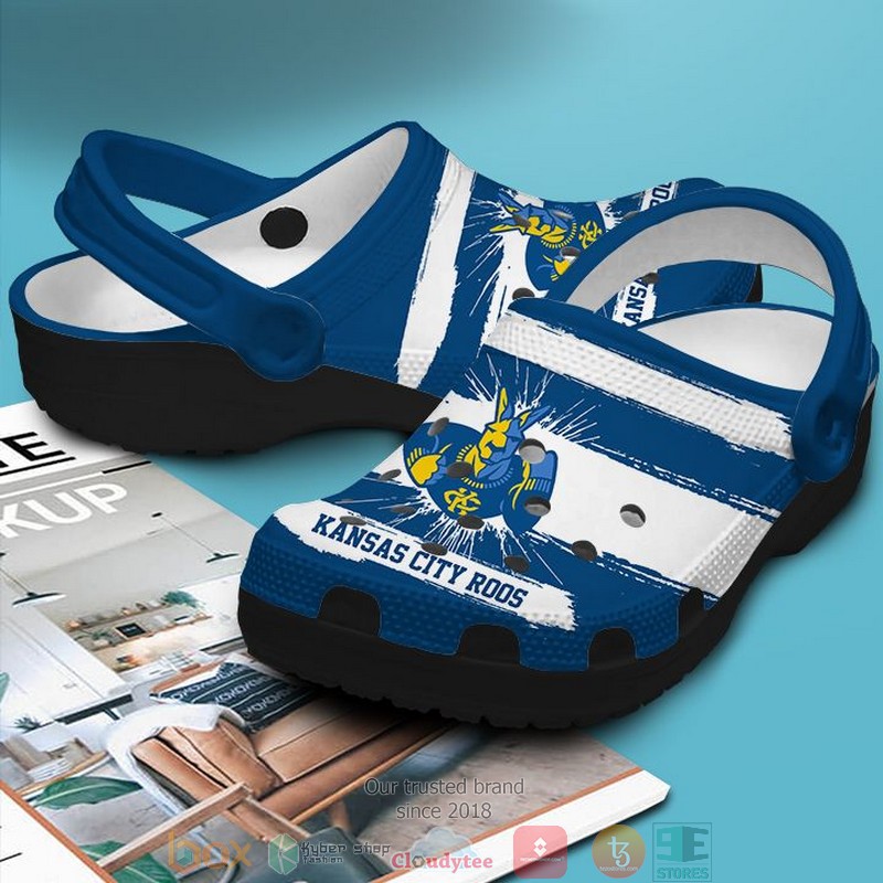 Personalized NCAA Kansas City Roos Crocs Crocband Clog 2 Personalized NCAA Kansas City Roos Crocs Crocband Clog 1
