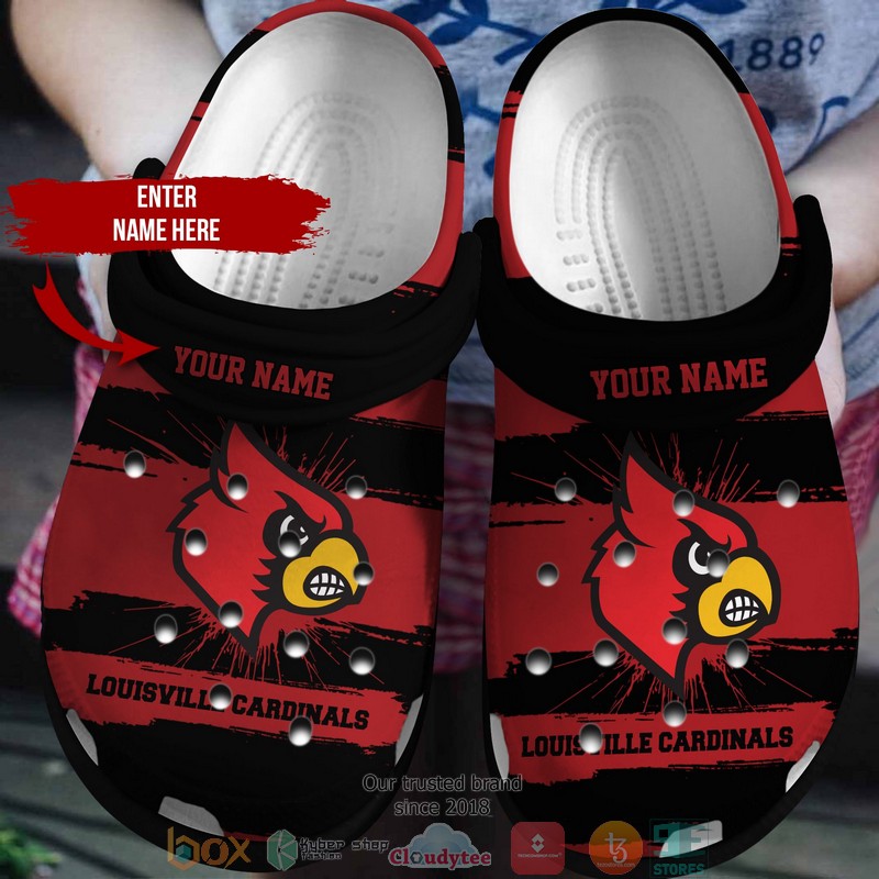 Personalized NCAA Louisville Cardinals Crocs Crocband Clog