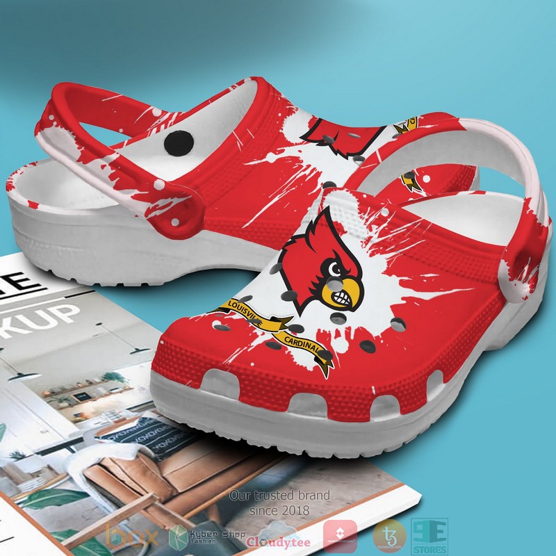 Personalized NCAA Louisville Cardinals Red Crocs Crocband Clog 3 Personalized NCAA Louisville Cardinals Red Crocs Crocband Clog 1 2