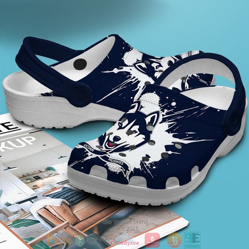 Personalized NCAA UConn Huskies Navy Crocs Crocband Clog 3 Personalized NCAA UConn Huskies Navy Crocs Crocband Clog 1 2